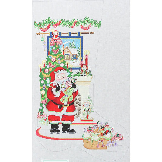 Santa by Chimney/Tree