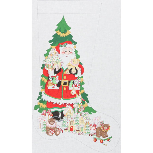 Santa w/ Gingerbread Houses