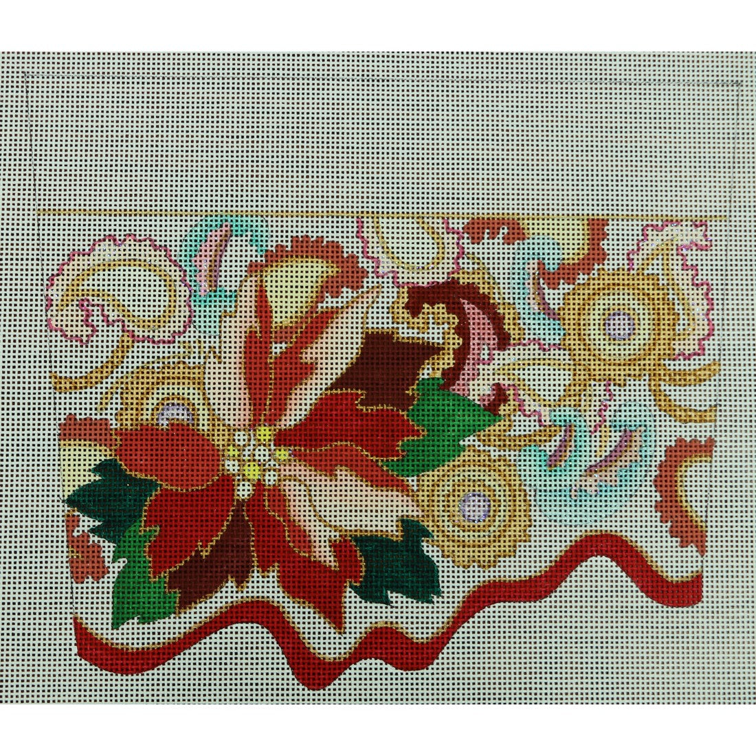 Poinsettia Cuff, 13 mesh