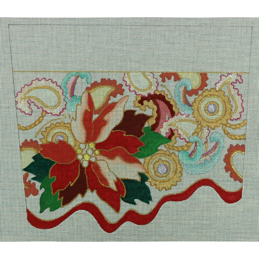 Poinsettia Cuff, 18 mesh