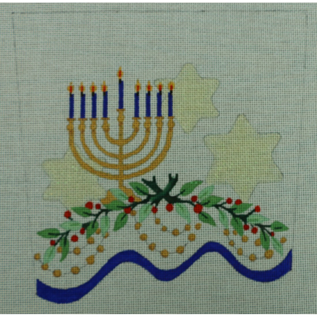 Menorah Cuff, 13 mesh