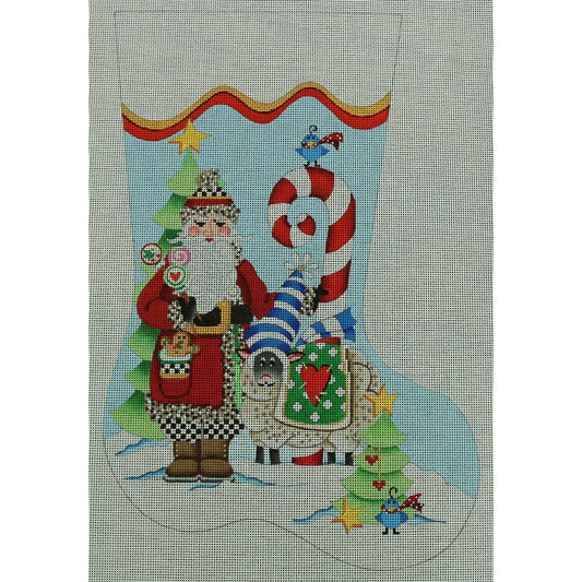 Santa with Lamb, 13 mesh