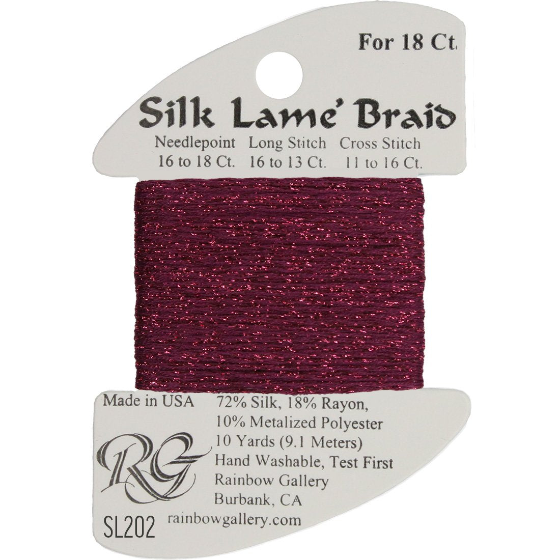 Silk Lame Braid 18 ct., Group 3