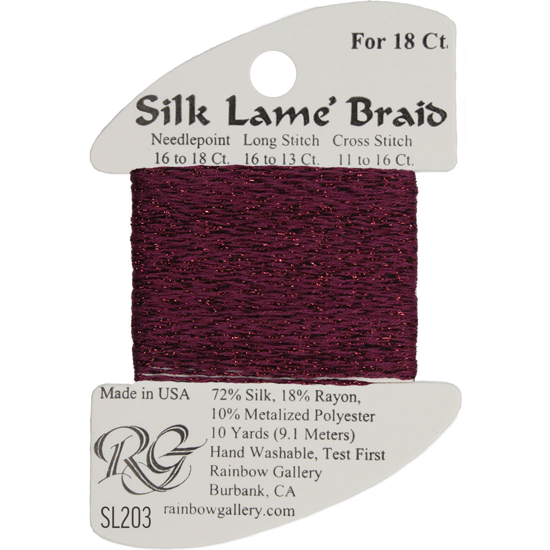 Silk Lame Braid 18 ct., Group 3