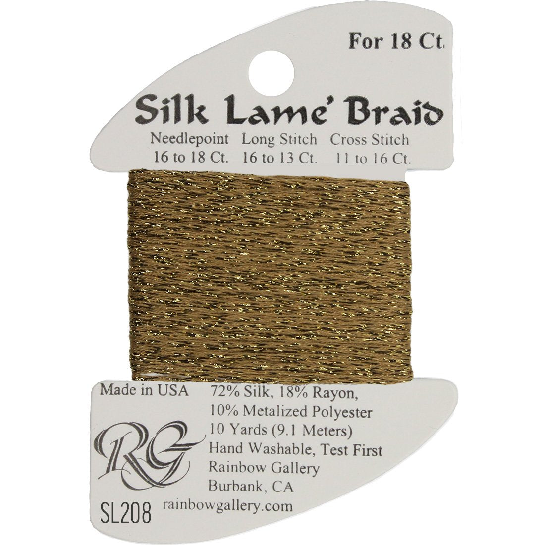 Silk Lame Braid 18 ct., Group 3