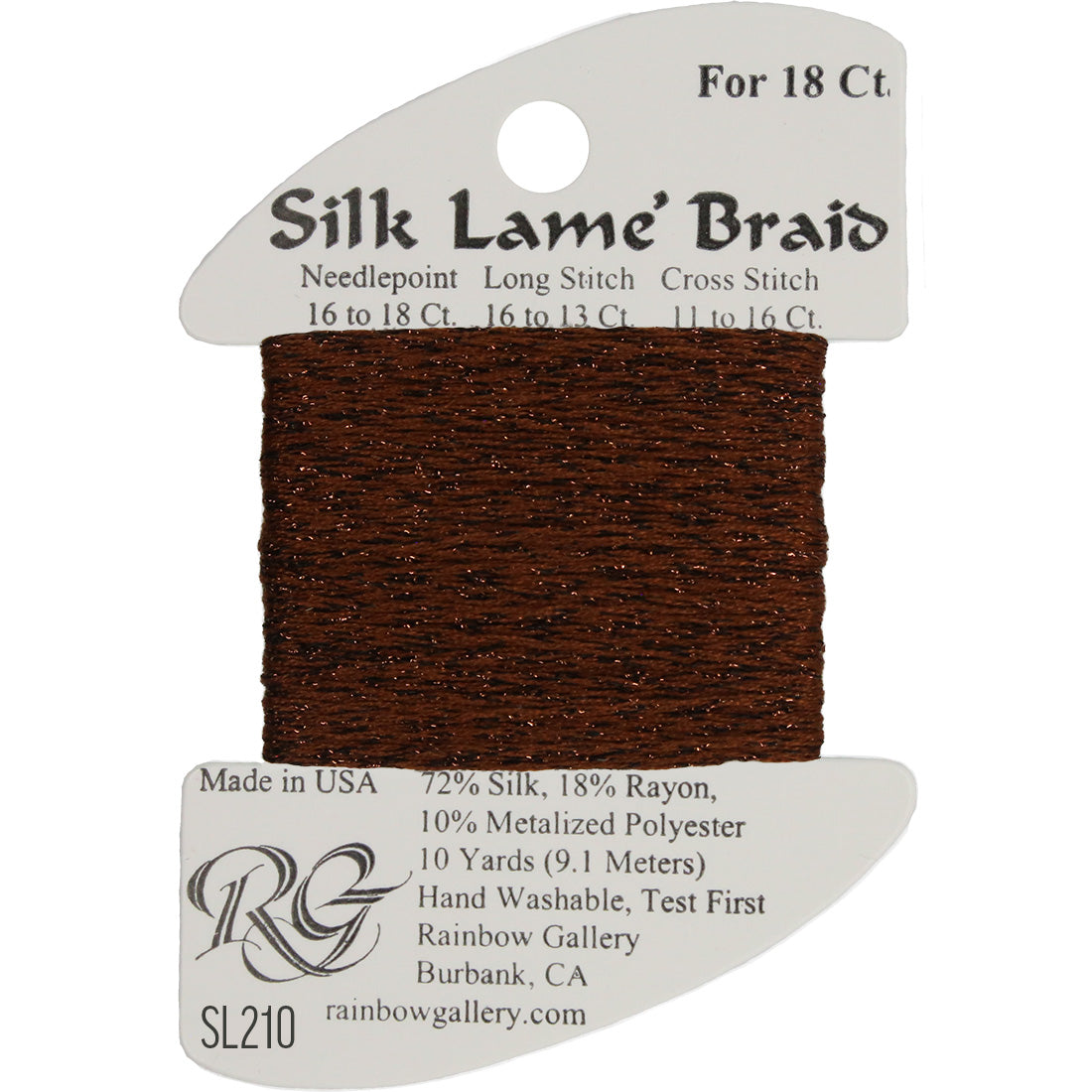 Silk Lame Braid 18 ct., Group 3