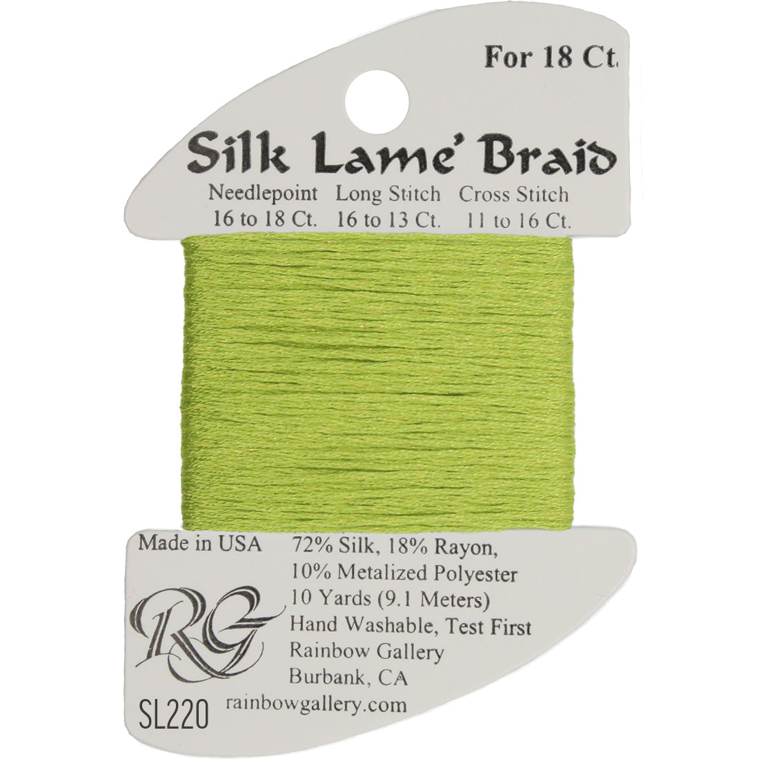 Silk Lame Braid 18 ct., Group 3