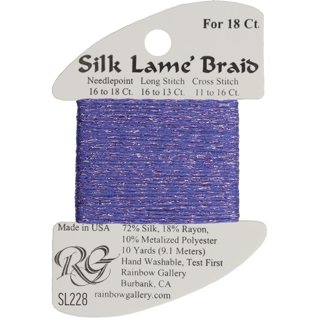 Silk Lame Braid 18 ct., Group 3