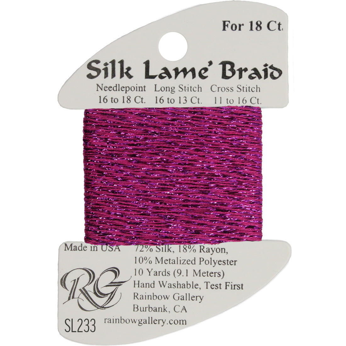Silk Lame Braid 18 ct., Group 3