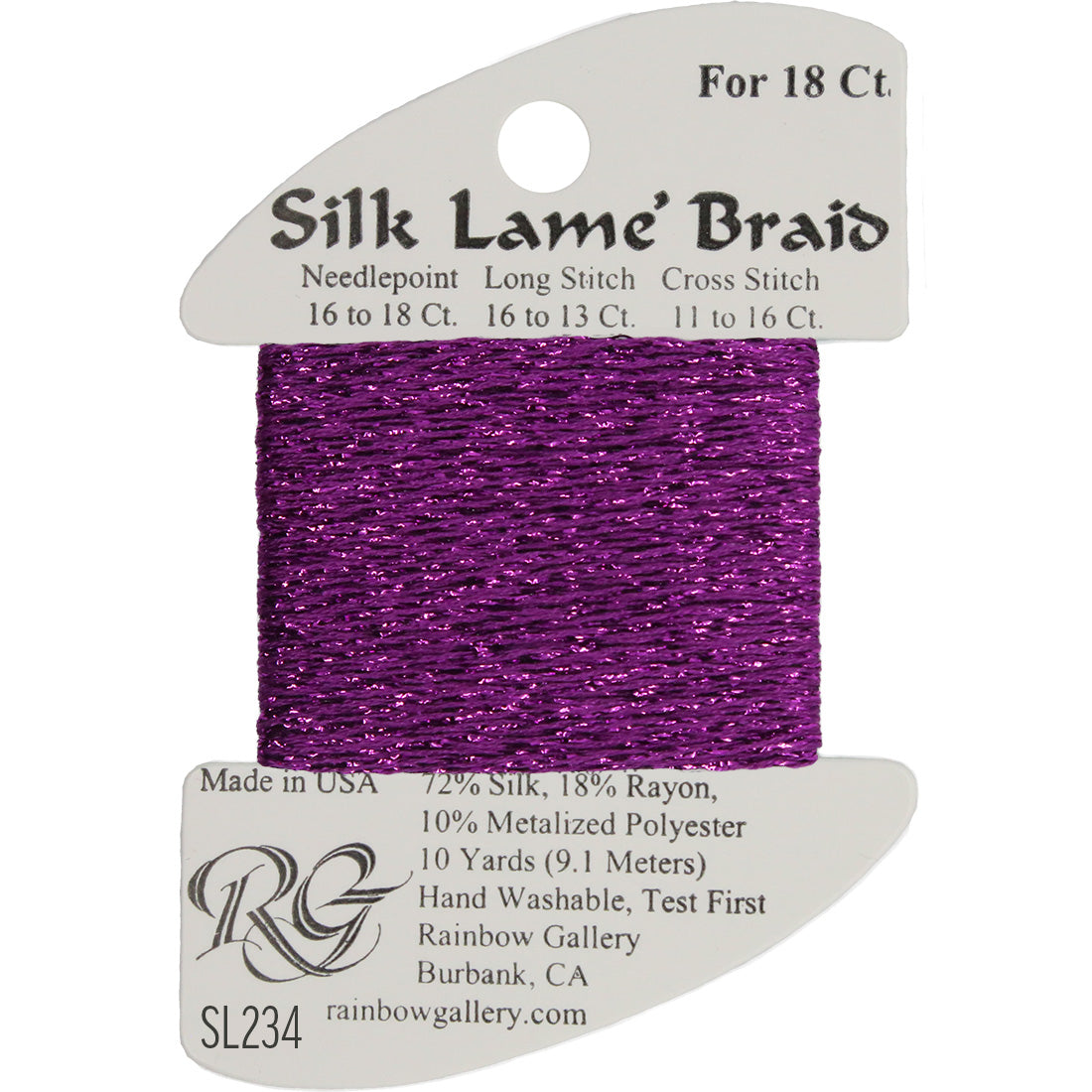 Silk Lame Braid 18 ct., Group 3