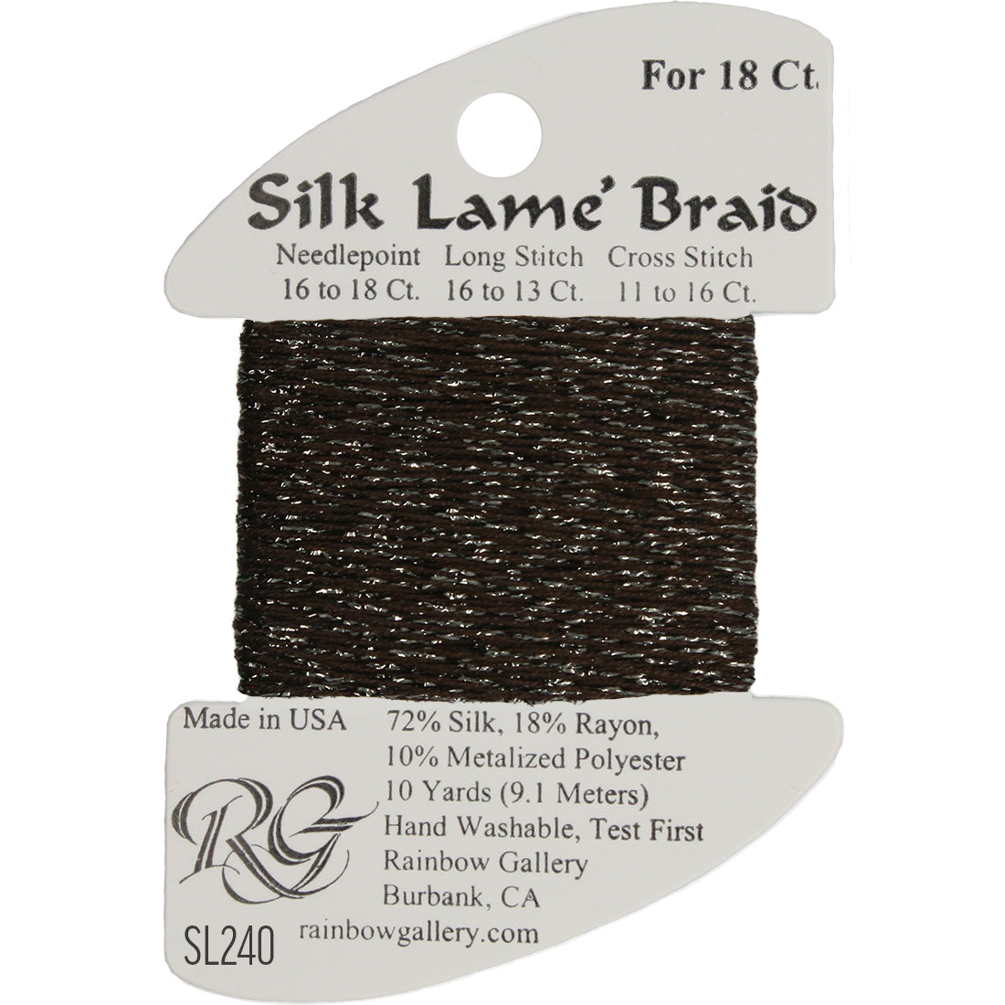 Silk Lame Braid 18 ct., Group 3