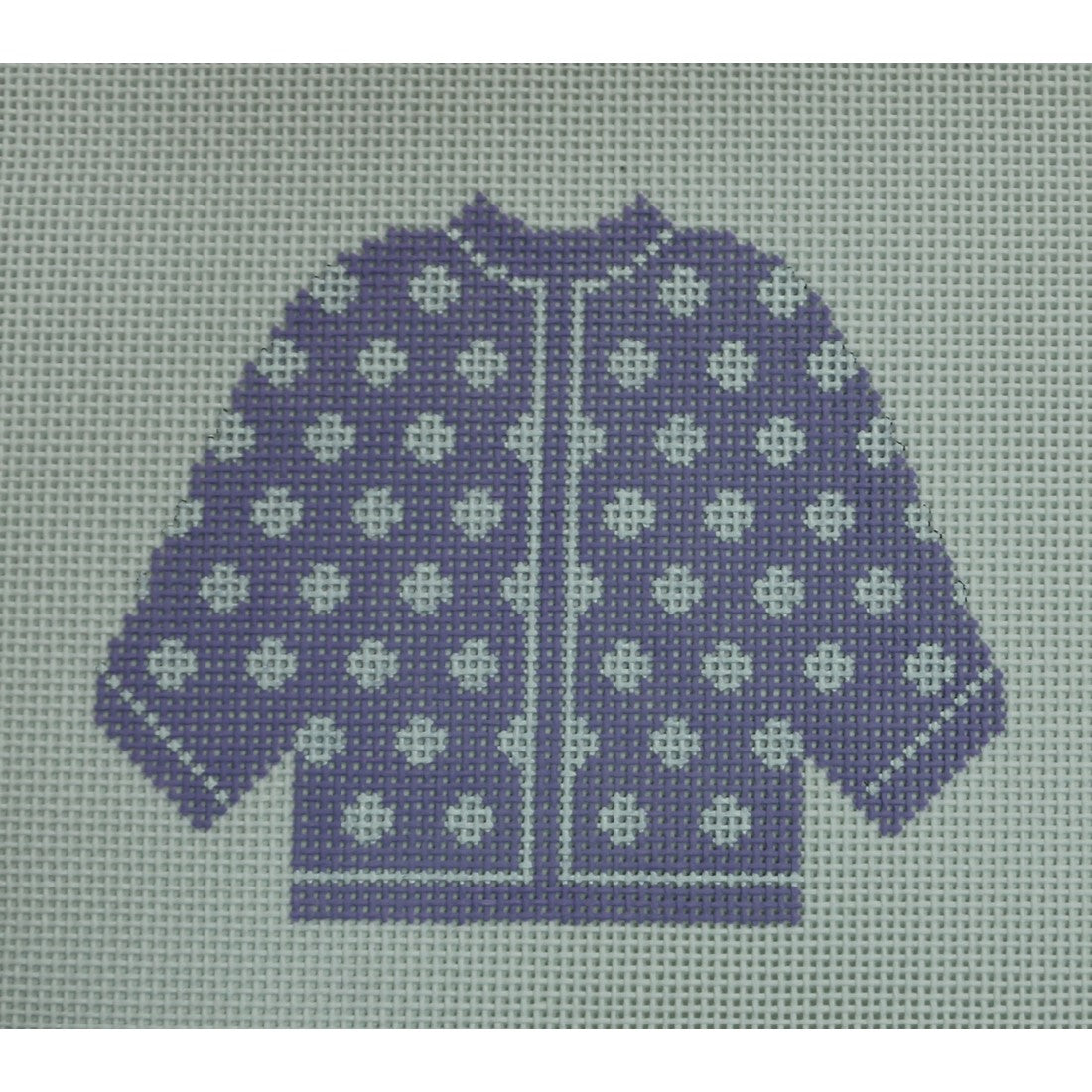 Lilac Cardigan with Dots