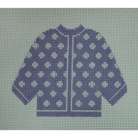 Lilac Cardigan with Dots