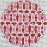 Pink/Red Geometric Round