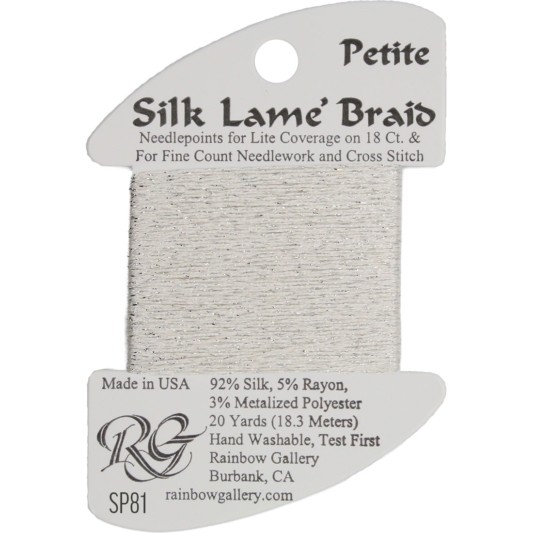 Petite Silk Lame Braid,  Group 1