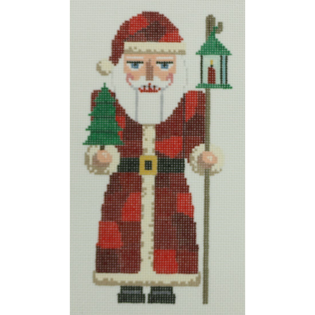 Patchwork Santa Nutcracker