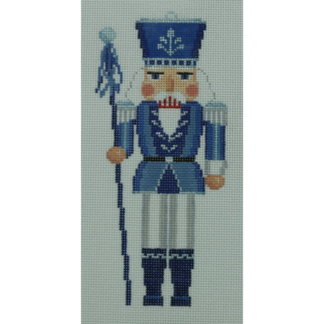 Blue/White/Silver Guard Nutcracker