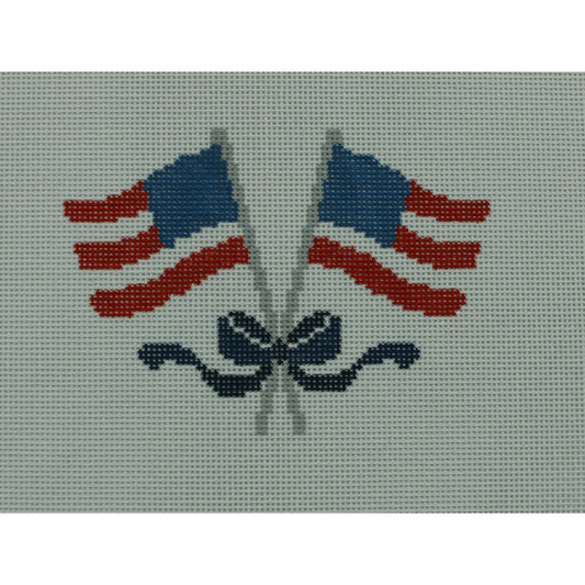 American Flags with Bow