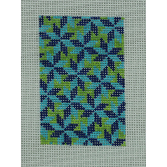 Pinwheel, Blue & Green