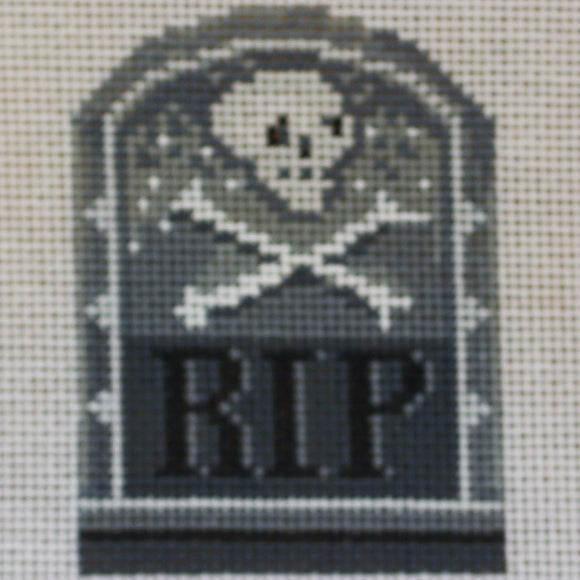 RIP w/ Skull Tombstone