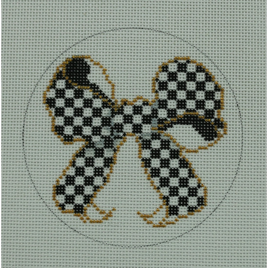Black & White Bow Round