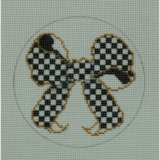 Black & White Bow Round