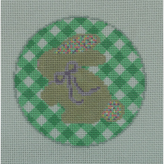 Bunny on Green Gingham