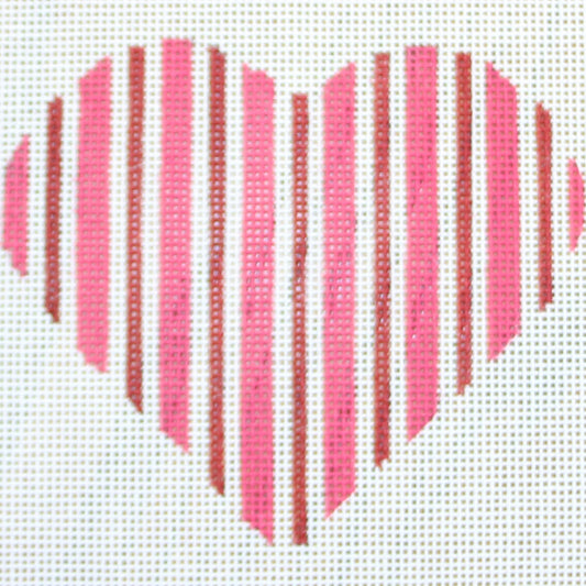 Vertical Striped Hearts