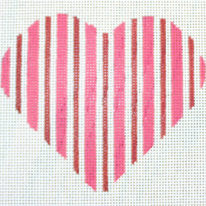 Vertical Striped Hearts