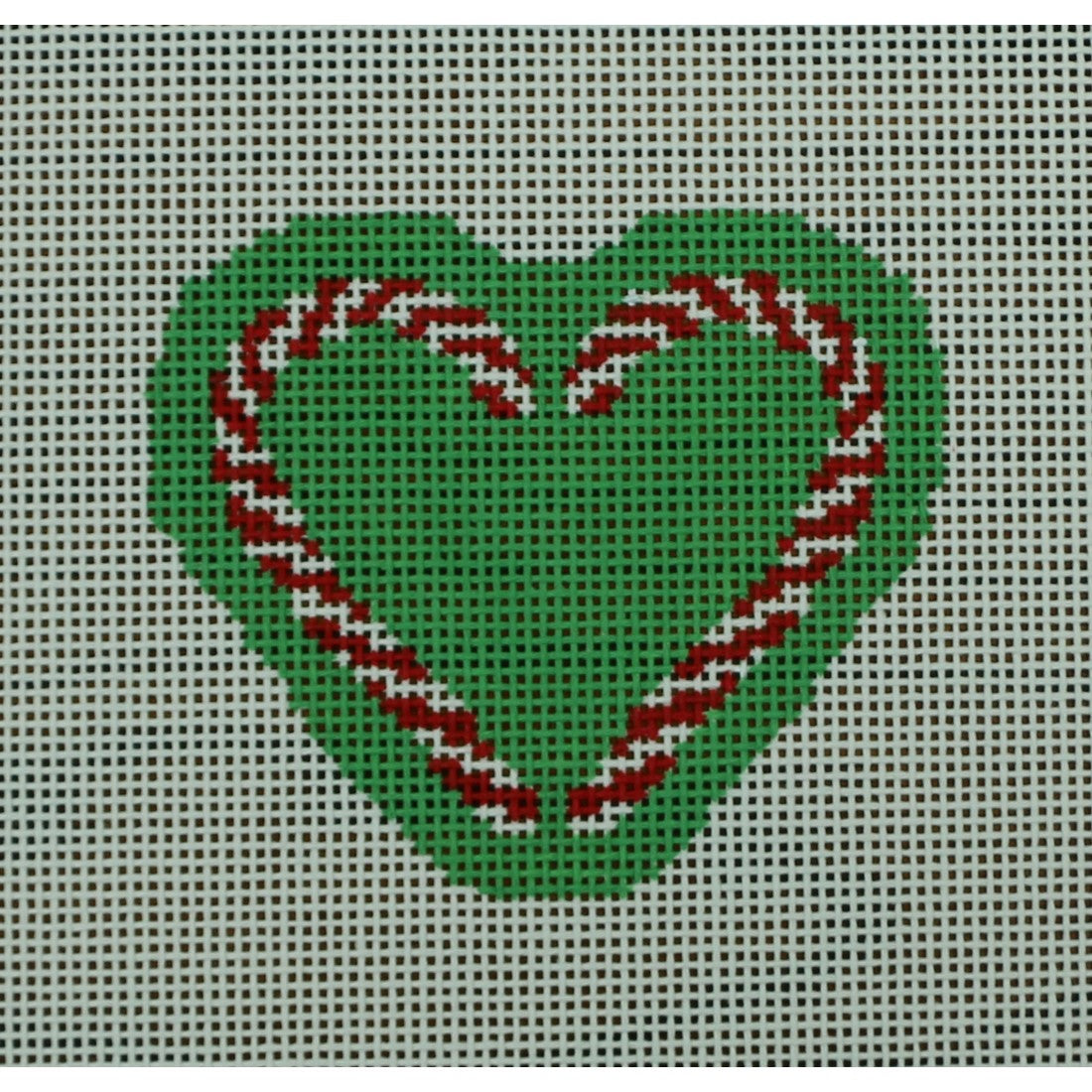 Candy Cane Heart, Green