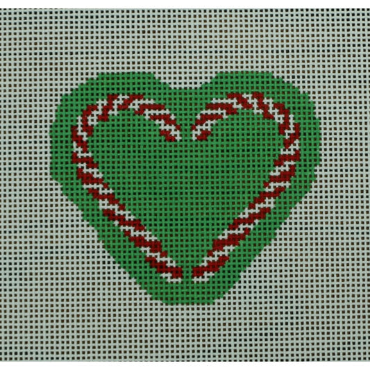 Candy Cane Heart, Green