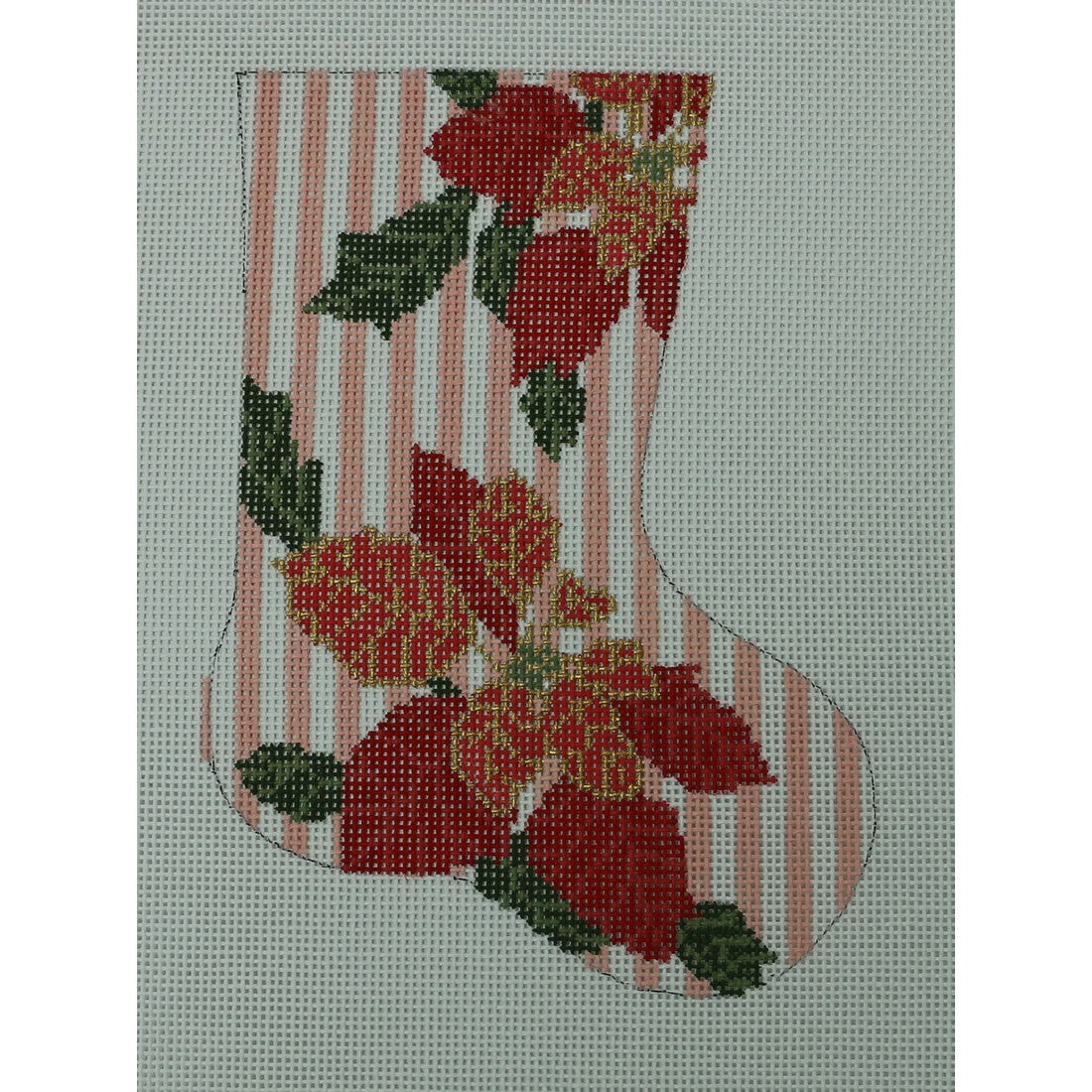 Poinsettia Mini Sock