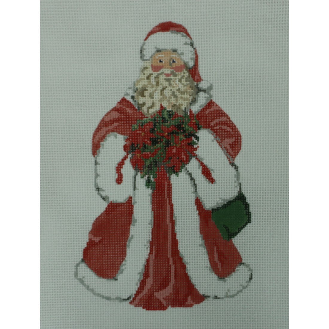 Santa with Poinsettia