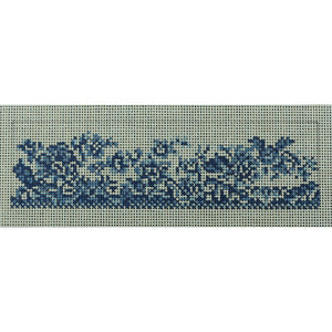 Transferware Napkin Ring, Blue