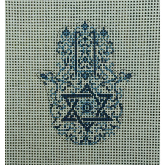 Transferware Hamsa