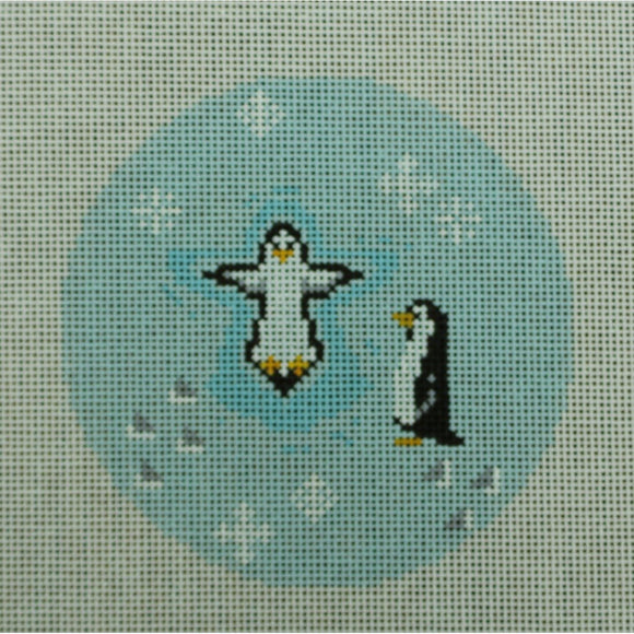 Penguins in the Snow