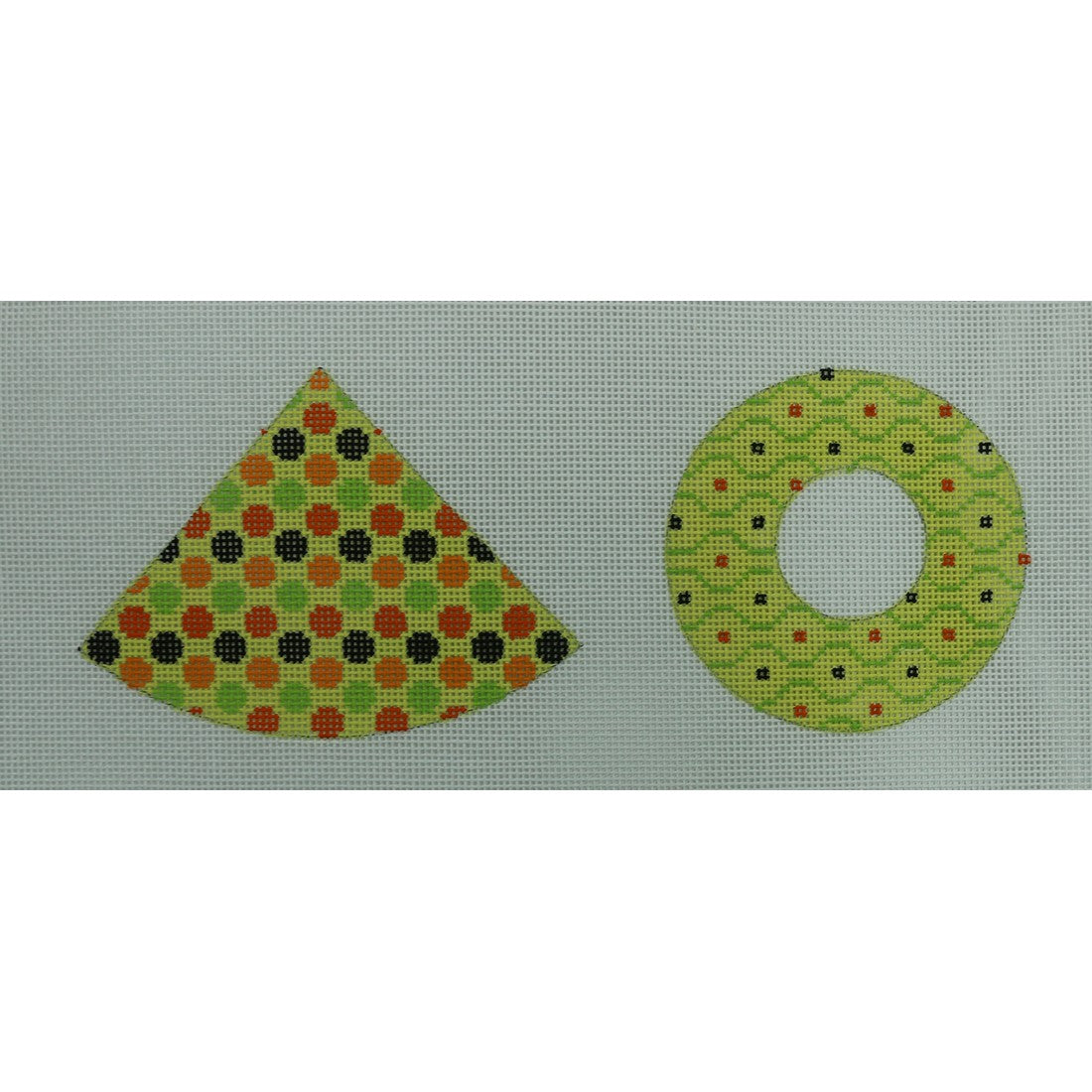 Witch Hat, Lime Green with Dots