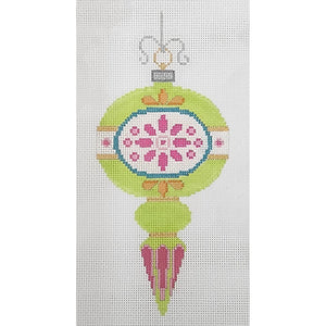 Ornament, Lime/Pink/Orange w/ Stitch Guide