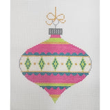 Ornament, Pink/Blue/Green w/ Stitch Guide