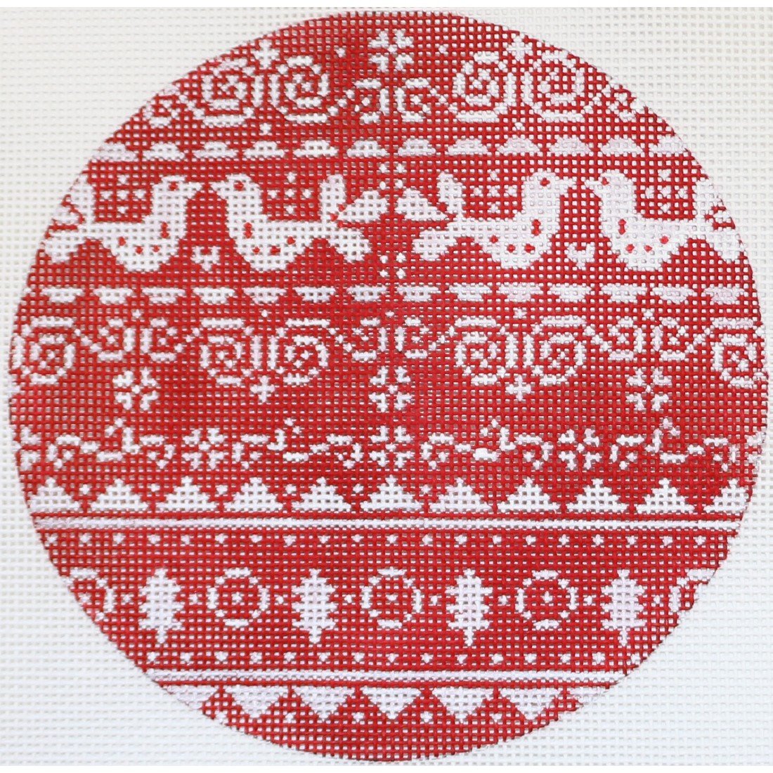 Red/White Birds/Sweater