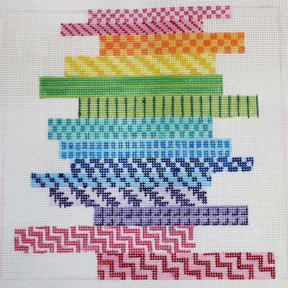 Bright Stacked Stitches