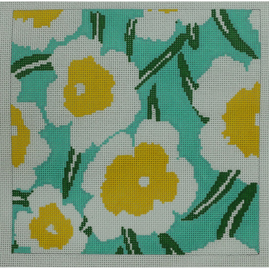 Floral on Turquoise