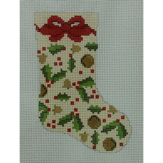 Pink Holly Mini Sock
