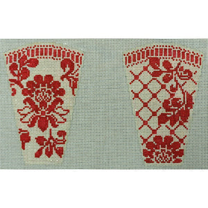 Karen's Red Damask Scissor Case