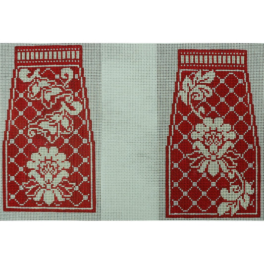 Karen's Damask Purse, Red