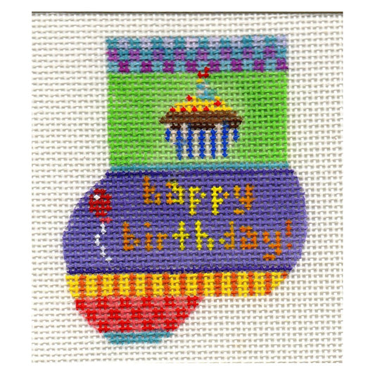 Happy Birthday Munchkin Sock