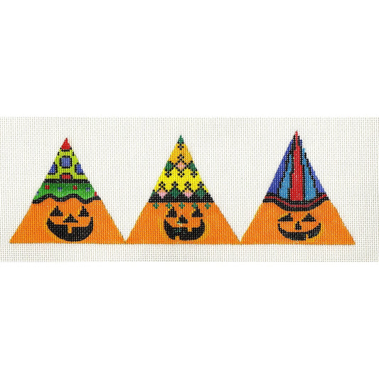 3D Pumpkins Triangle