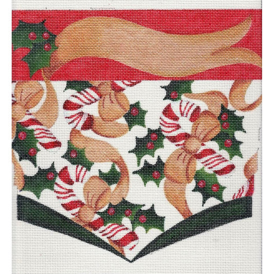 Candy Cane Stocking Cuff