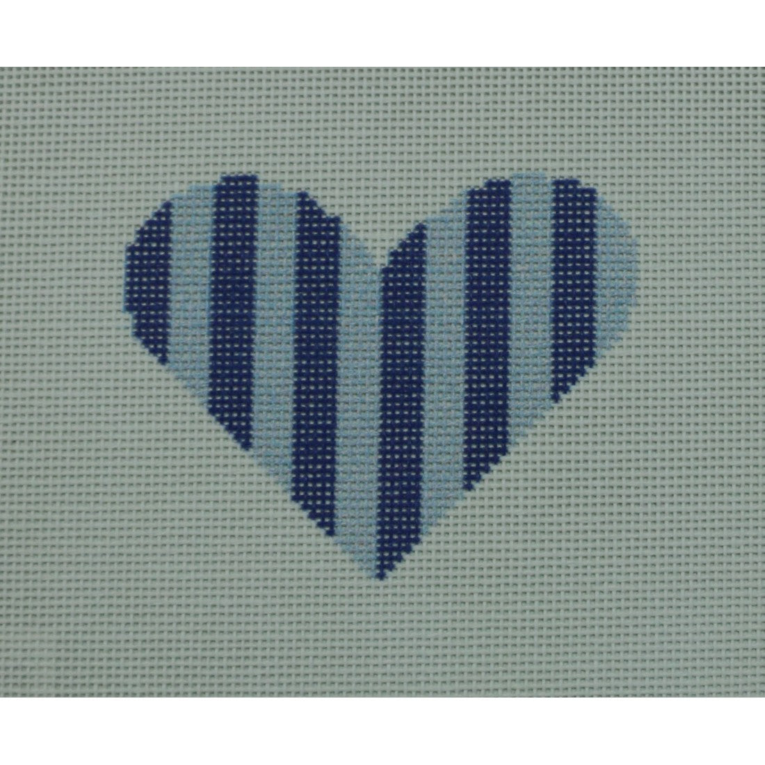 Blue Stripe Heart