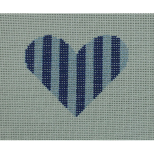 Blue Stripe Heart